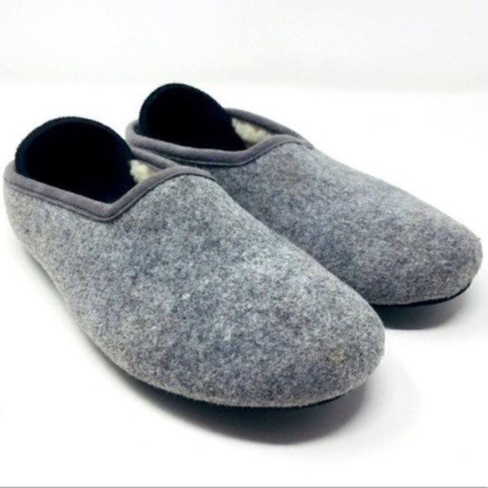 Mahabis womans Classic gray wool slippers Eu 37 BoxH